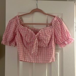 Gingham Crop Top